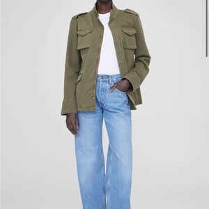 ANINE BING
stand-up collar military jacket